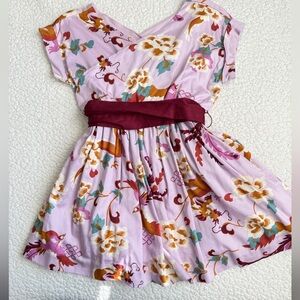 Dragon Dress with Maroon Accents